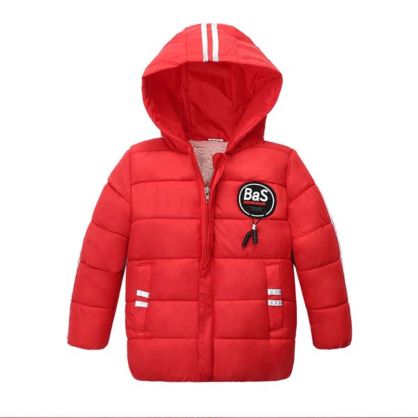 

winter boys jacket children's clothing kids hooded warm outerwear cotton coat thickening boy clothes 2-5 y, Blue;gray