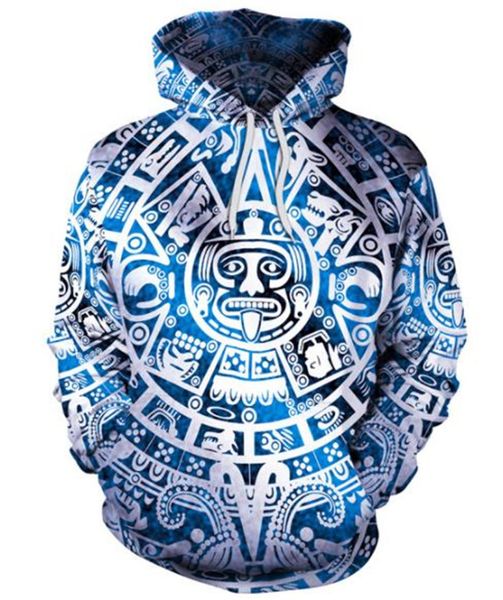 

womens designer hoodies 3d digital print fashion loose patchwork figure print womens hoodies casual females clothing, Black
