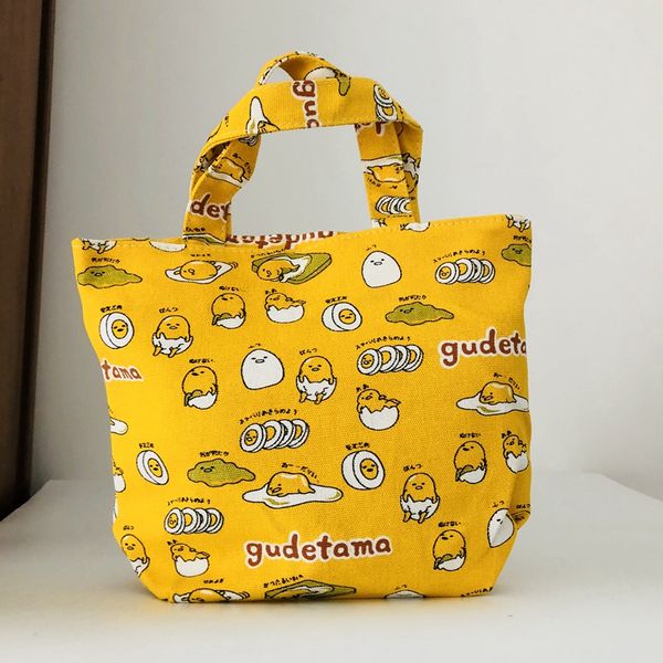 

прохладный 1шт gudetama мода портативный холст обед сумки мультфильм пикник сумка коробка тотализатор хранения для женщин унисекс, Blue;pink