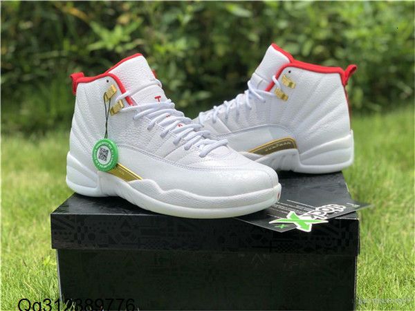 

new 12 fiba mens basketball shoes designer 12s men gym red game royal university gold dark grey punch sport trainer sneakers