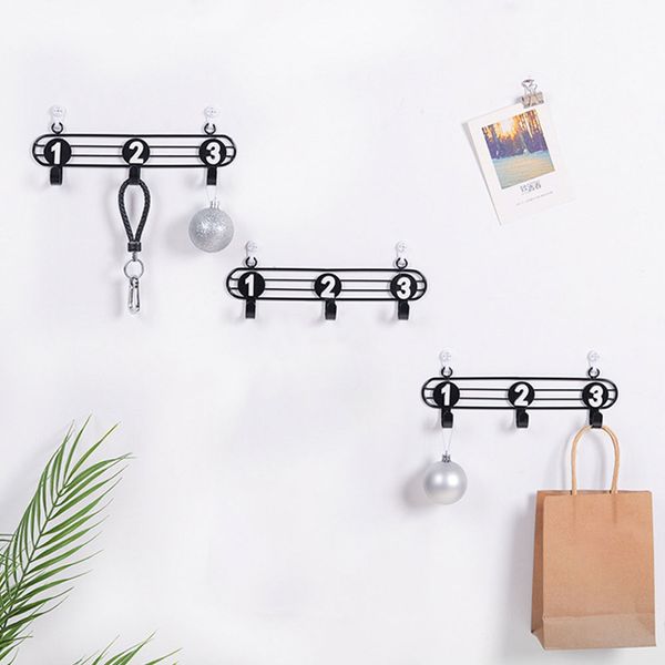 

multipurpose decoration nordic wall hooks iron art cabinet clothes keys back door bathroom storage rack numbers hanger bedroom