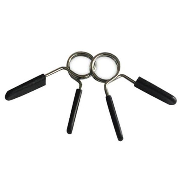 

2 x standard 1" weight bar spring collar clips dumbbell barbell clamp bar gym