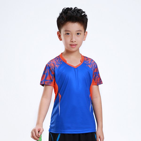 

printing children badminton shirt boy , girl sports tennis t shirt , kids badminton t tennis af007, Black