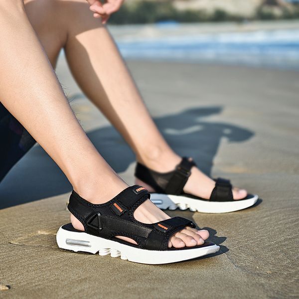 

men outdoor playa homme man classic sandal deportivas beach sandale gladiators sandalia sandals leather sandalen verano summer, Black