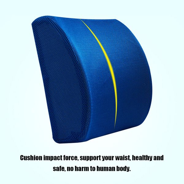 

soft memory foam lumbar support back massager waist cushion pillow for chairs in the car seat pillows home office relieve pain