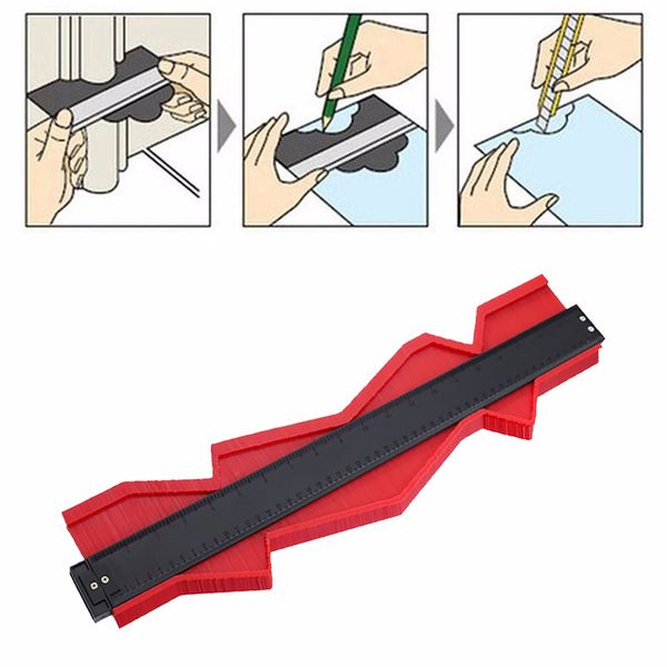 

0-500mm width plastic profile copy contour gauge duplicator standard wood marking tiling laminate tiles 'tools