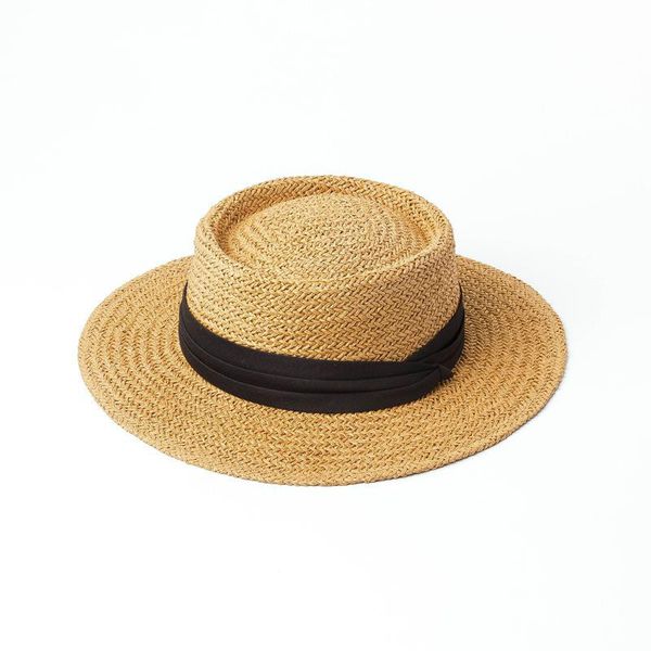 

summer hats for women straw beach hat ladies flat sunscreen outdoor travel vacation panama cap wide brim sunhat visor, Blue;gray