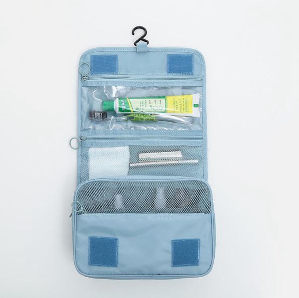 Путешествия висячие Cosmetic Bag Женщины Zipper Make Up сумка полиэстер большой емкости для макияжа чехол сумка для хранения Организатор Wash Bag Ванна Бесплатная Shippin