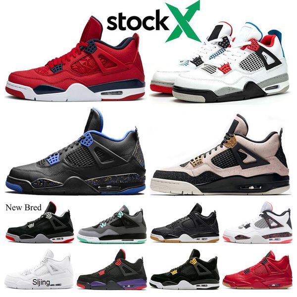 

stock x bred new 4 4s basketball shoes mens cactus jack 140 what the laser-black gum singles day silt red designer sneakers trainers