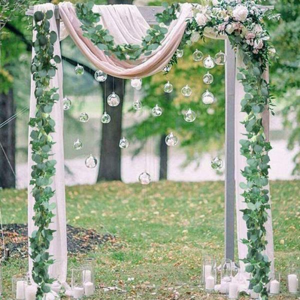 

2m fake artificial leaves garland greenery ivy plant home garden decorations silk cloth and plastic