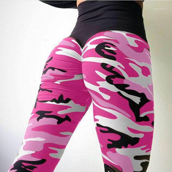 

womens yoga pants fashion high waist womens leggings casual sports fitness ladies pants designers camouflage printed, Black