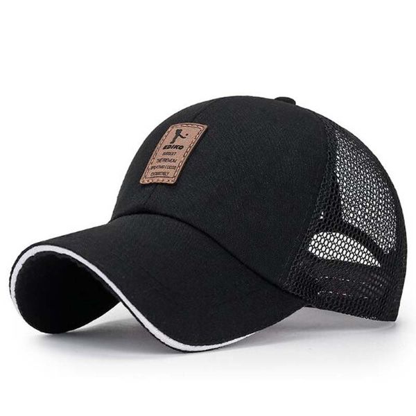 

europe america breathable contracted men baseball caps spring summer brand snapback canvas net cap beach peaked hat, Blue;gray