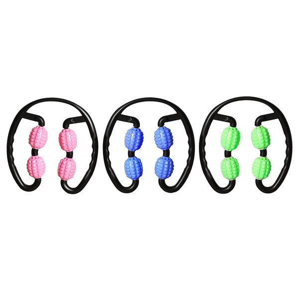 

3pack trigger point 4 wheels roller massager muscle relaxer workout yoga sports