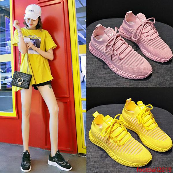 

new women casual sneaker pure white breathable all-match fashion womens outdoor cloth shoes triple black pink sneakers size 36-39