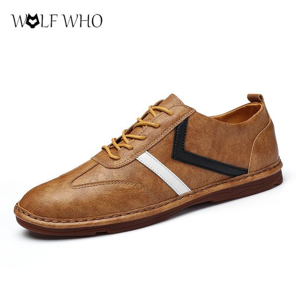

sneakers men casual leather shoes soft comfortable moccasins male breathable lace-up shoes men zapatos hombre big size 39-48#, Black