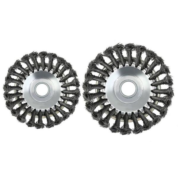 

universal brush rotary joint twist knot steel wire wheel brush disc