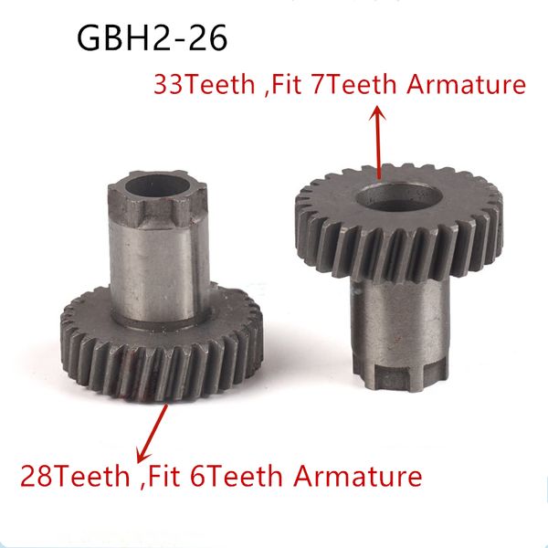 

replacement for gbh2-26 hammer gear 33 teeth 28 teeth gbh 2-26 dre re fit 7 anchor 6 armature good quality fast send