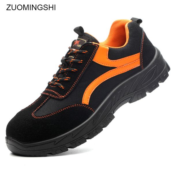

non-metallic safety shoes men leather bot safety boot metal anti-smashing insulation 6kv work boots, Black