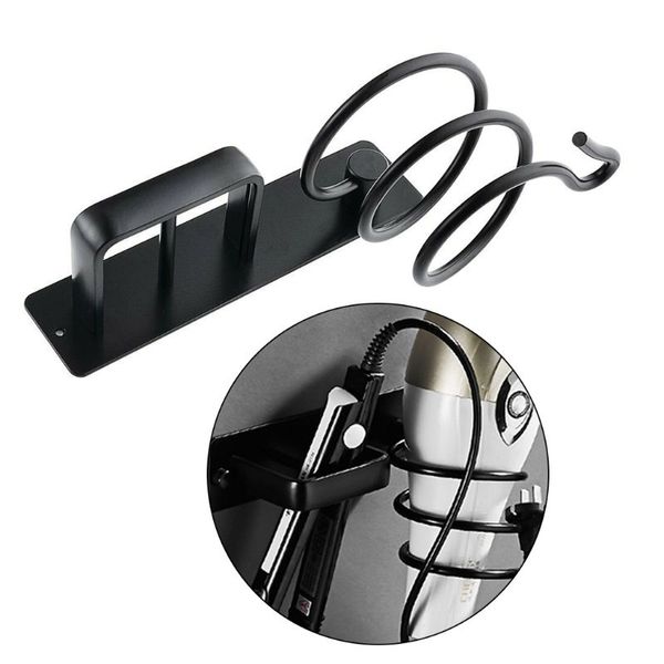 

bathroom shelves 2021 aluminum wall mounted hair dryer rack storage organizer straightener holder