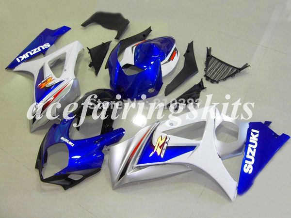 

4 gifts new abs motorcycle full fairings set fit for suzuki gsx-r1000 k7 2007 2008 07 08 bodywork set blue white