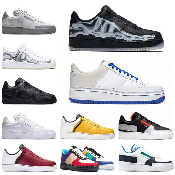 

new dunk 1 shadow mens trainer running shoes skeleton black white split n354 men women platform sports sneakers size 36-45, White;red