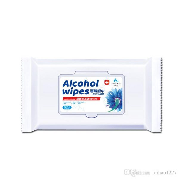

75% спиртовые салфетки 200*150мм анти вирус влажные салфетки портативный дезинфицирующее Иствуд 50шт/УП антисептик для стерилизации