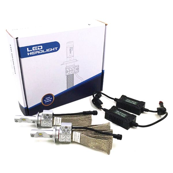 

h7 led car lights car headlight lamp bulb led light 12v 8000lm 6000k 2pcs