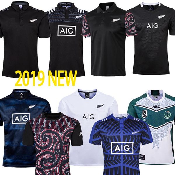 

2019 2020 Noruega World Cup maori rugby jersey NRL KIWIS 19 20 World Cup Short sleeve training suit rugby shirt size S-3XL