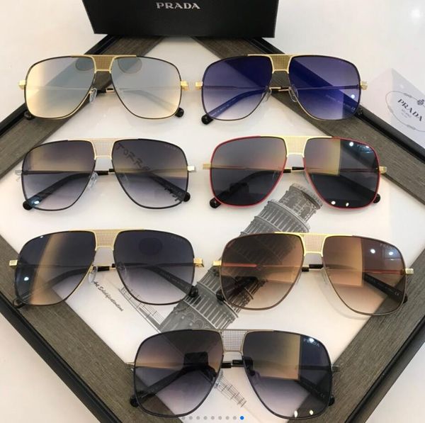 

new vintage sunglasses c men brand design framless oval round shape sunglasses uv400 lens gold plated green lens, White;black