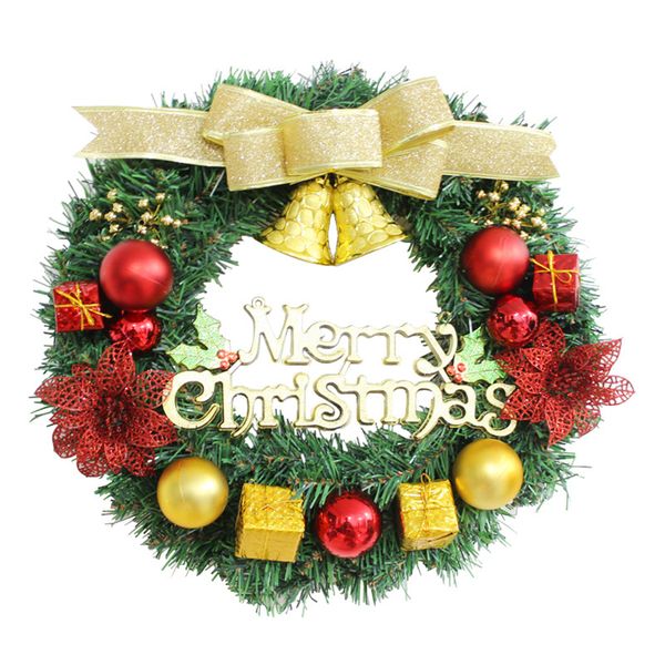 

30cm/11.8" christmas wreath handmade rattan pendant garland window front door ornaments artificial wreath christmas decorations jk1910