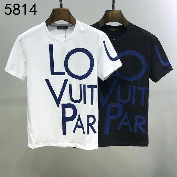 

2020 Designer Summer 19 LV LOUIS VUITTON Нового прибытие Высочайшего качество Дорогой Тис женщины люди Одежда Печать Футболка M-3XL 5814