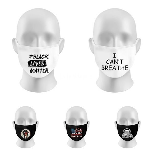 

ice silk face mask with breathing valve washable sponge mask reusable protective masks black recycle designer letter mask #518