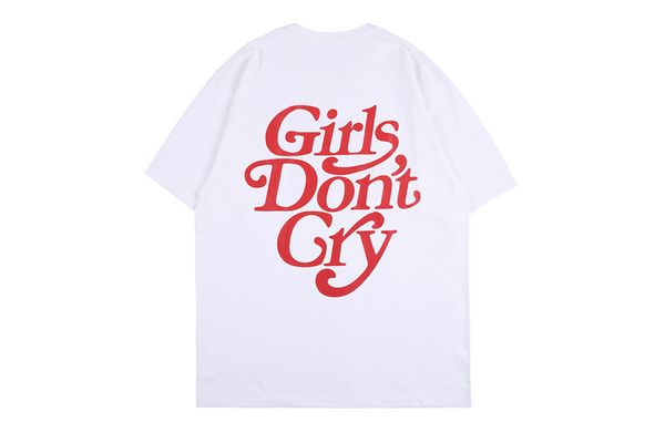 

2020 new men women tees girls don't cry printed t-shirts pure cotton o-neck t shirt men, White;black