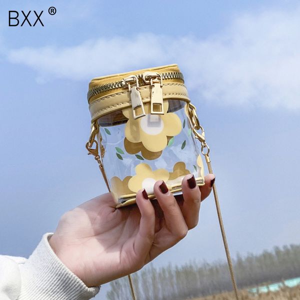 

bxx] 2020 summer transparent jelly bag chain design small crossbody bags for women shoulder messenger bag ladies handbags hl677