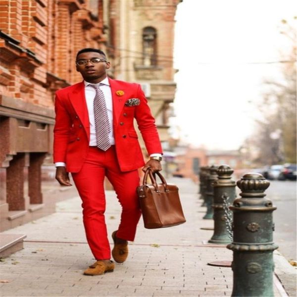 

the latest coat pant designs red casual men suit slim fit skinny 2 piece tuxedo prom suits fashion blazer jacket+pant, White;black