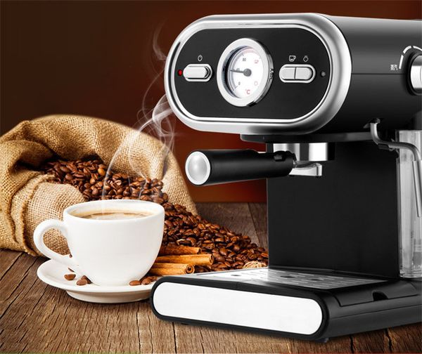 KOSTENLOSER VERSAND Italienische Kaffeemaschine für Gewerbe und Haushalt, halbautomatische Heimvisualisierung, vollständige Temperaturregelung, 20 bar, 220 V/50 Hz