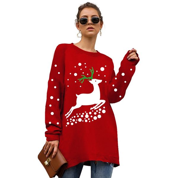 

women designer sweater womens clothing leopard printing crew neck long sweaters women luxury 10 colors size s-xl, White;black