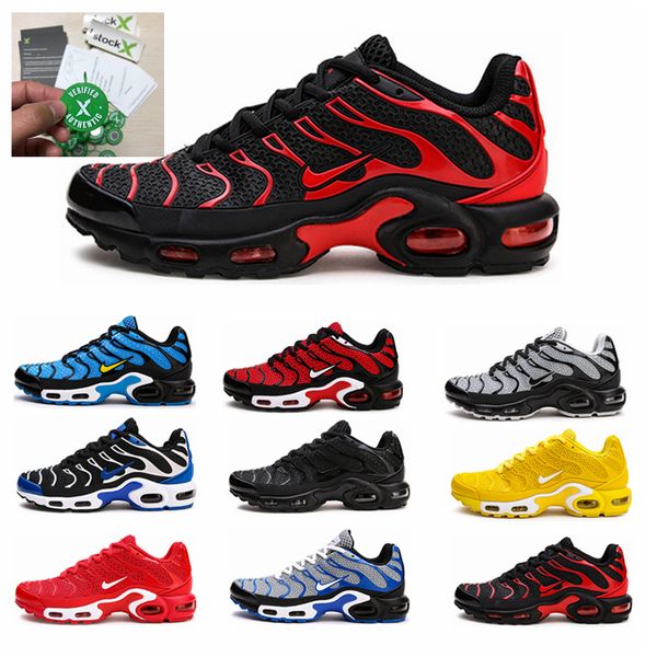 

2020 new design tn mens shoes breathable mesh chaussures homme tn requin noir casual running shoes size 7-12, Black