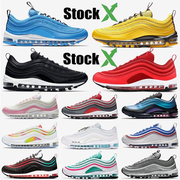 

новейший конструктор качества 97s иисус кроссовки классический синий hero яркий citron run премиум жирный язычки мужчины женщины тренер крос