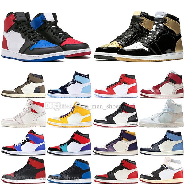 

new 1 og travis scotts cactus jack unc spiderman mens basketball shoes 1s 3 banned bred toe men sports designer sneakers trainers