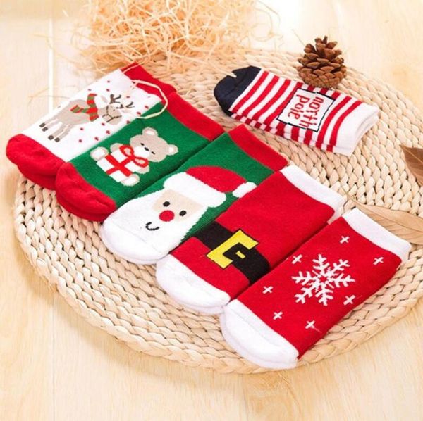 Bebek Yenidoğan Çorap Sevimli Noel Çorap Noel Bebek Çocuk Çorap Yenidoğan Bebek Boys Çocuk Noel için Kızlar Kış Çorap