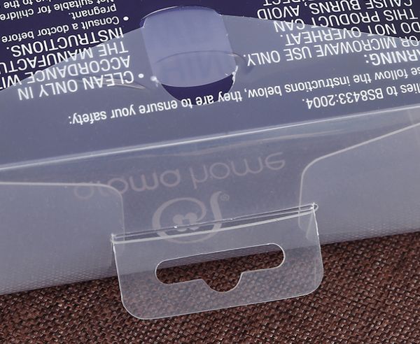 

printed transparent packaging box custom cosmetic plastic material transparent pet blister jewelry packaging box ---px20205