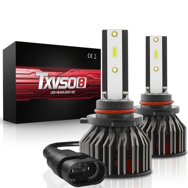 

2pcs car headllight 9006 9012 h7 h11 9005 h1 100w 28000lm 6000k super bright fog light auto headlamp lamps