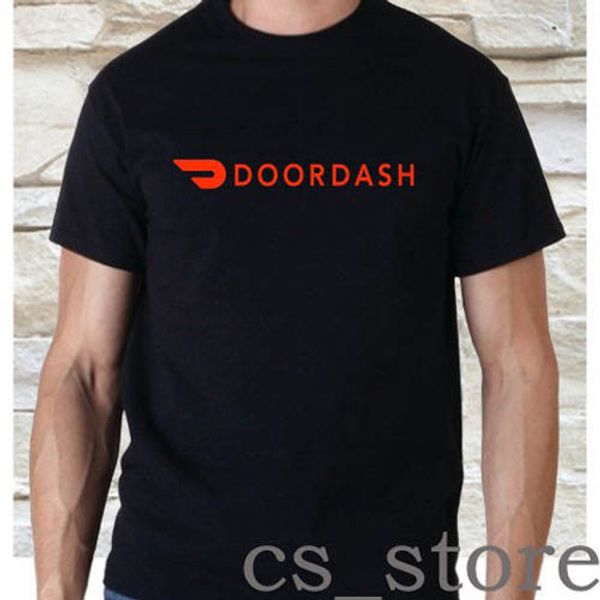 Doordash New Logo Uber Eats Logo Black White T Shirt Size S M L Xl 2xl 3xl 2018 New Tee Print Men T Shirt Tops Hip Hop Short T Shirt Cheap T Shirt