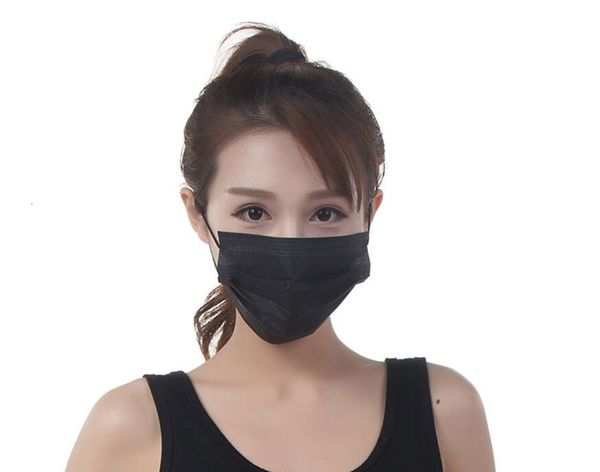 

faceindustrial black одноразовая маска 3 ply ear loop