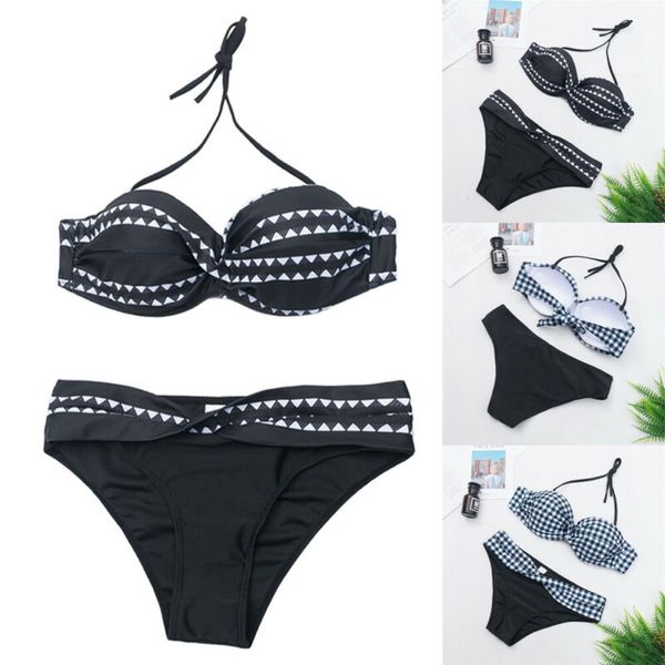 

summer women bikini set bathing suit v thong swimwear push up swimsuit uk