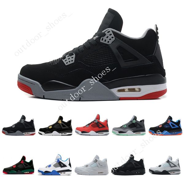 

2018 new 4 4s men basketball shoes game royal thinker oreo eminem white cement pure money toro bravo bred military blue cavs sports sneakers