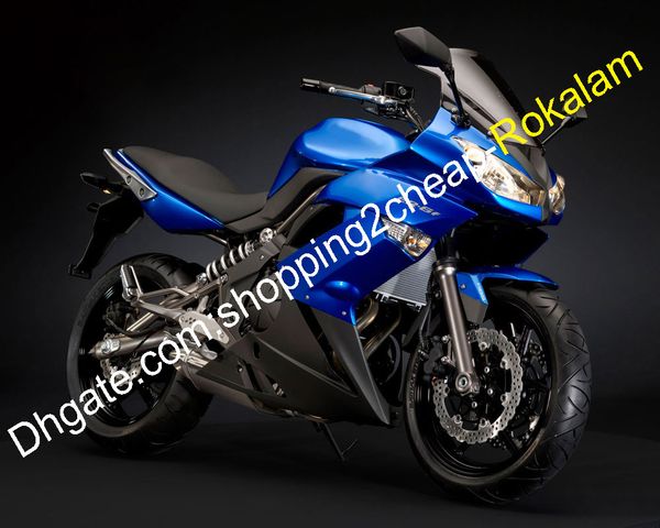 

blue black fairings set for kawasaki cowlings er6f kit ninja 650r er-6f er 6f motorcycle fairing bodywork kit 2009 2010 2011