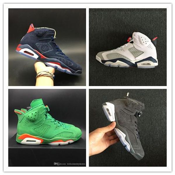 

basketball shoes 2019 3m static men women retro brand sneakers infrared tinker gatorade aleali may jordan 6 size 36-47