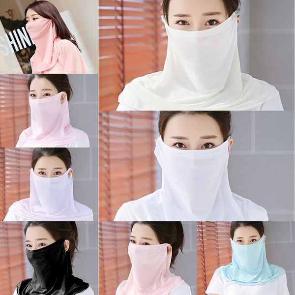 

reyyu mulit-color highly for protecitve mask scarf beathable travel riding head scarf mask face shield anti dust headgear integrated wear, Black